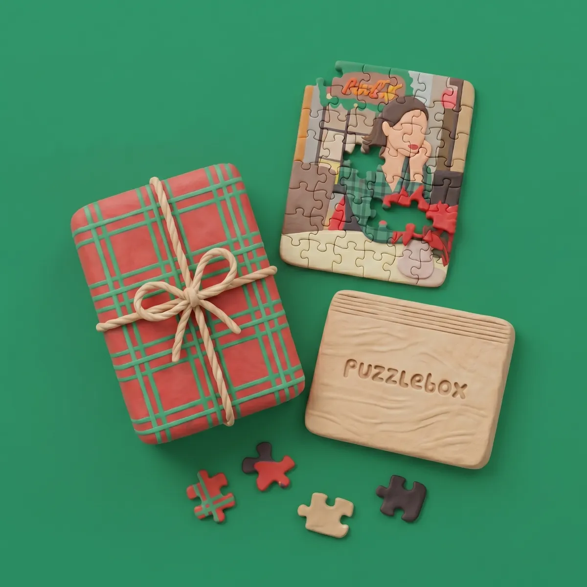 A 48-piece personalized wooden jigsaw puzzle, transforming a cherished photo into a delightful game.