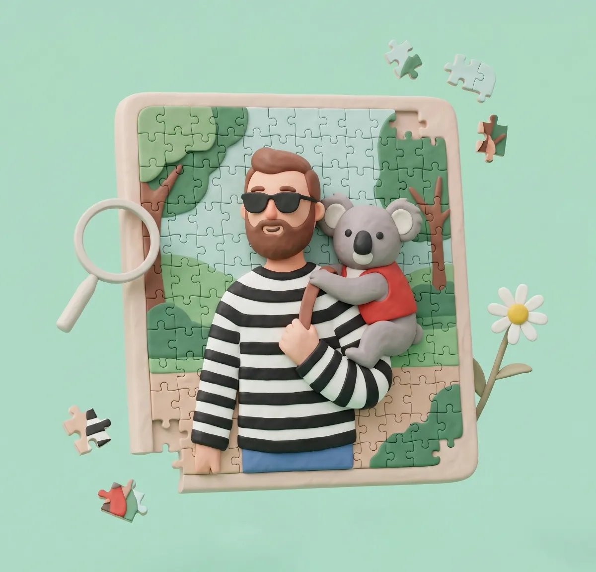 A 600-piece personalized wooden jigsaw puzzle, transforming a cherished photo into a captivating game.