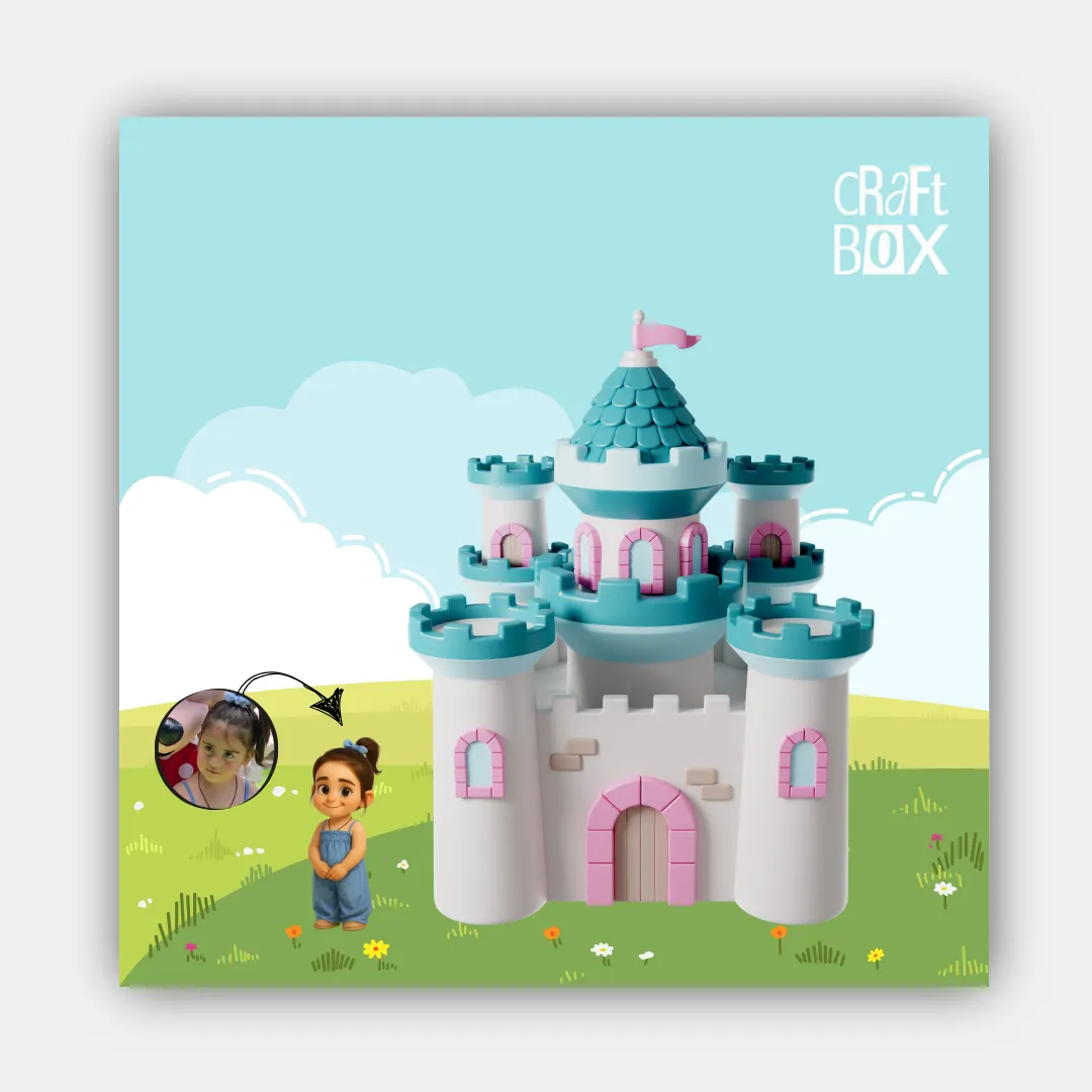 An open personalized fairy tale book, 'Princesses Part 2' edition, starring a child as the heroine.